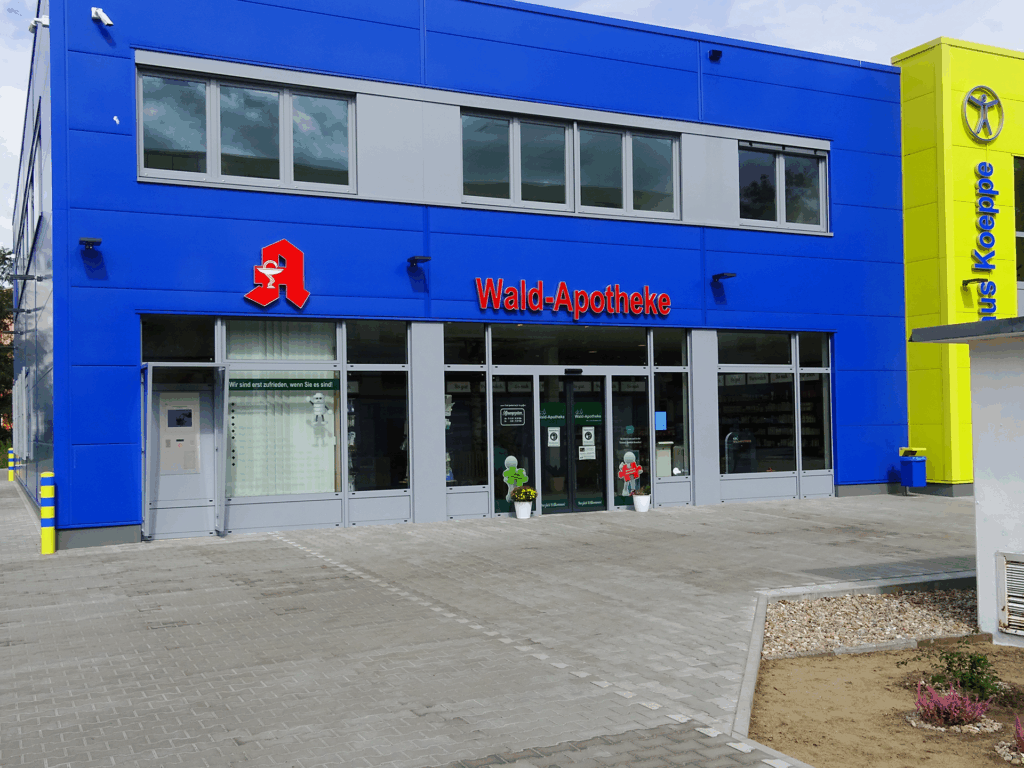 Filiale derWald-Apotheke von Außen